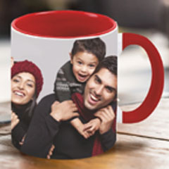 Red Two Tone Personalised Ceramic Mug, Redmoments