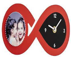 Table Clock With Tile, Redmoments